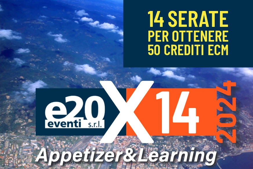 Locandina e20X14 - 14 serate per ottenere 50 crediti ECM